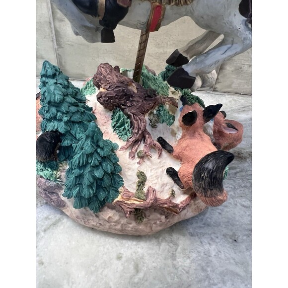 House of Lloyd Christmas Santa on horse Rocking music box Fox Bun Tally Ho Ho Ho - Picture 4 of 13